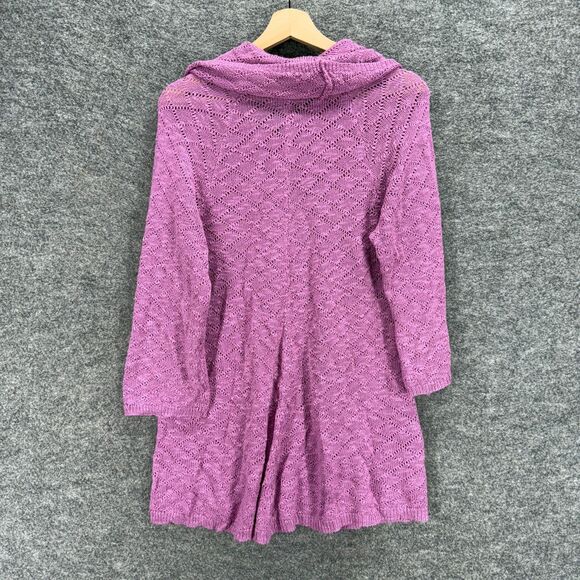 Cato Sweater Pullover Women 14/16W Plus Purple Knit Cowl Neck 3/4 Sleeve Acrylic - Picture 2 of 7